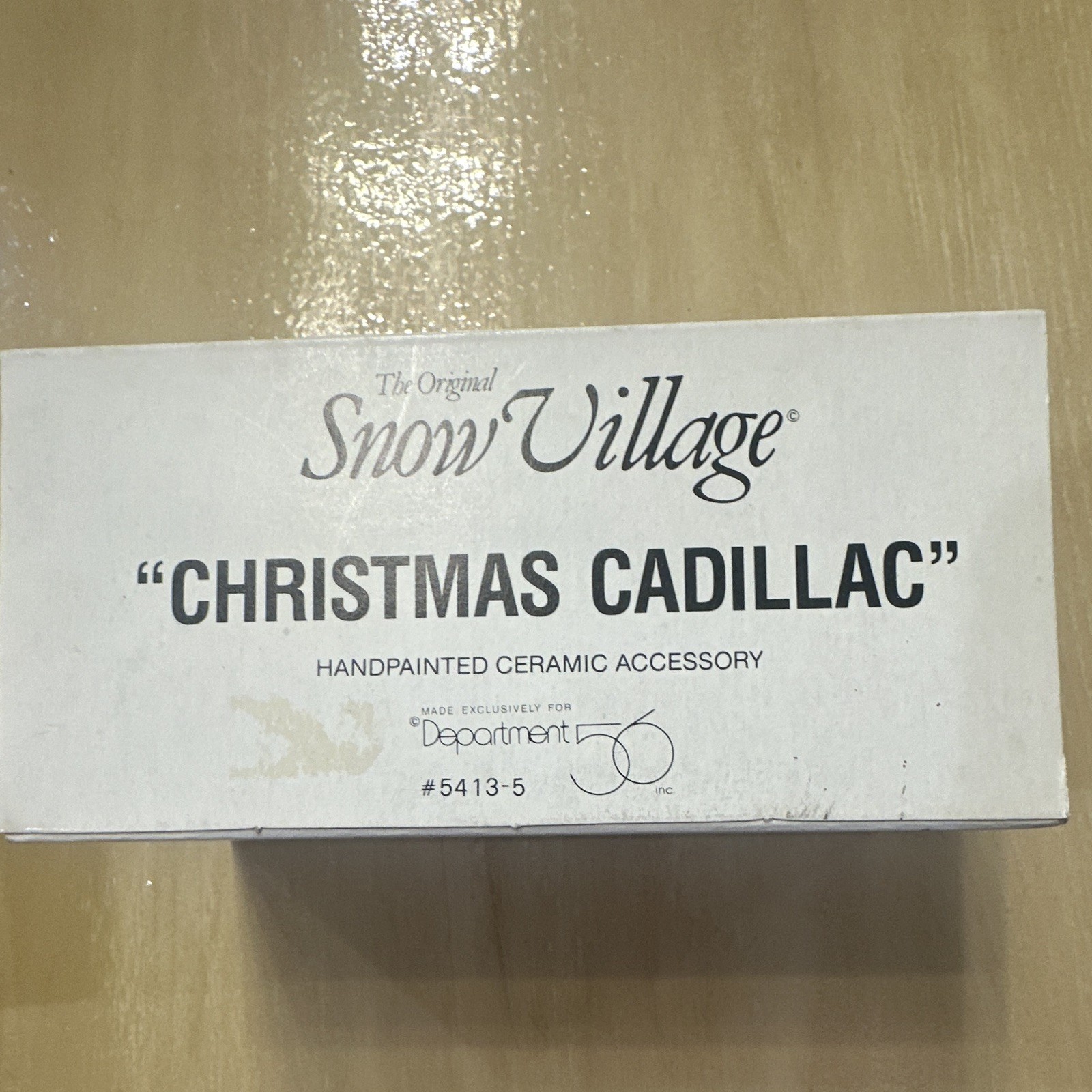 Department 56 Snow Village “Christmas Cadillac” Hand Painted Boxed