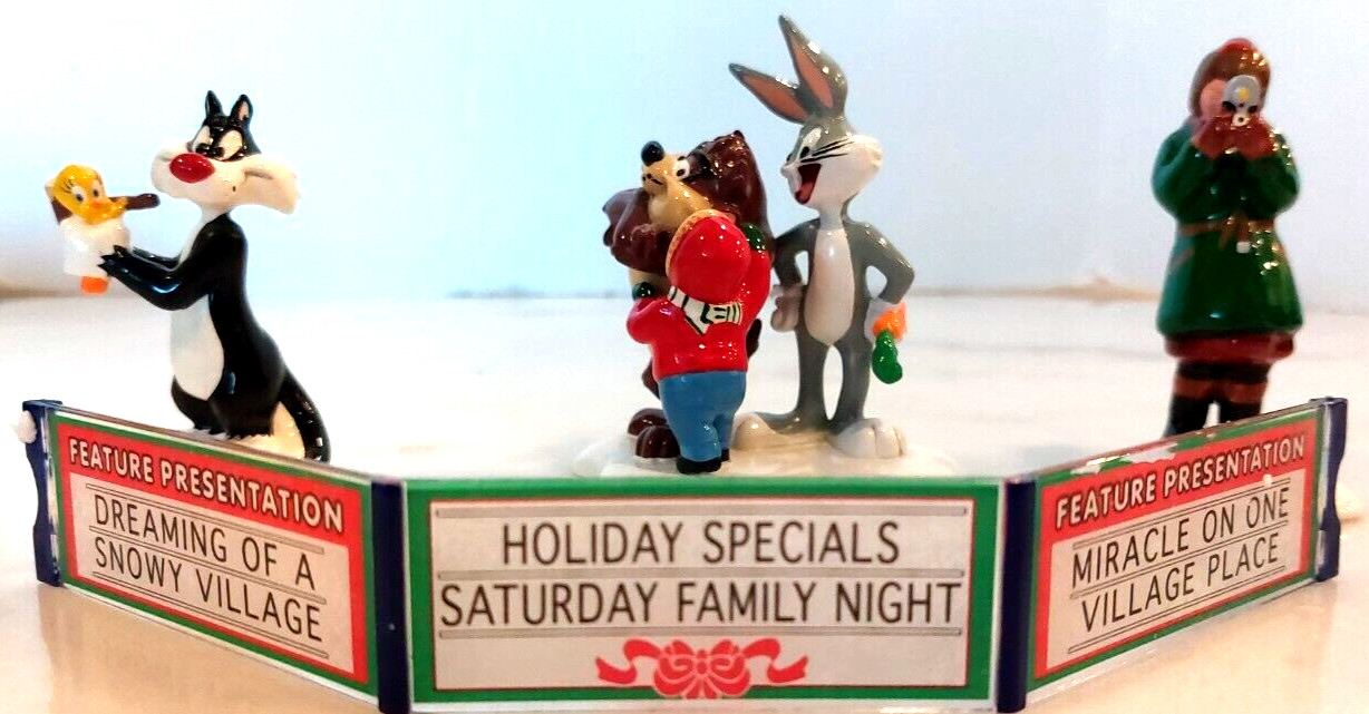 Department 56 Snow Village THE LOONEY TUNES ANIMATION FILM FESTIVAL Original box