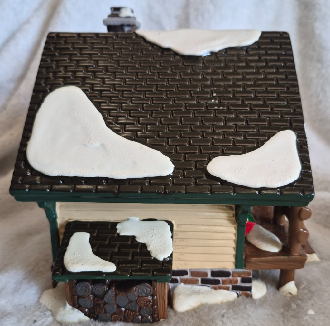 Vtg Dept 56 Snow Village Fisherman’s Nook Trout Cabin #2 Christmas Village House