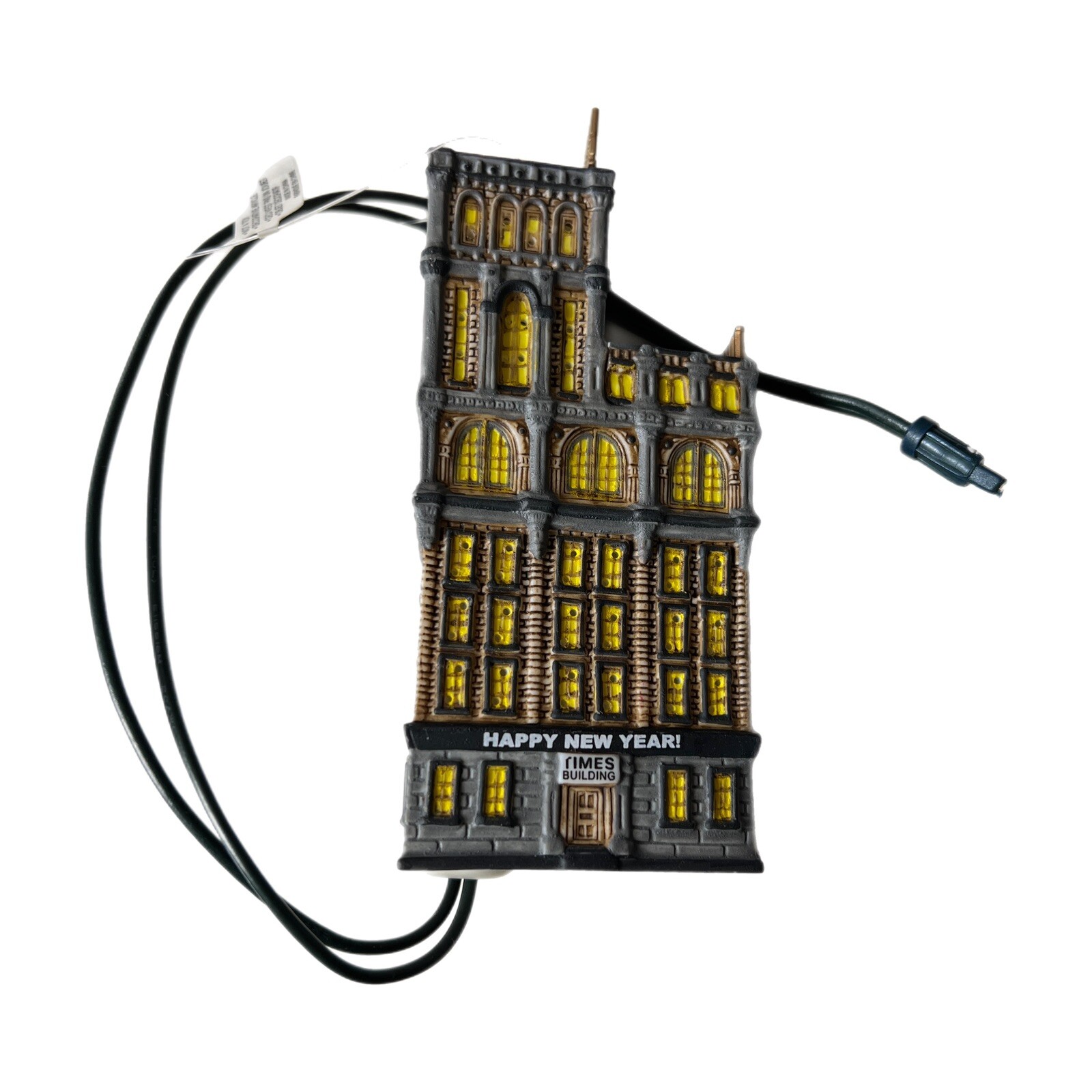 Dept 56 Christmas in the City Series Times Tower Vintage 2000 New Years Ornament