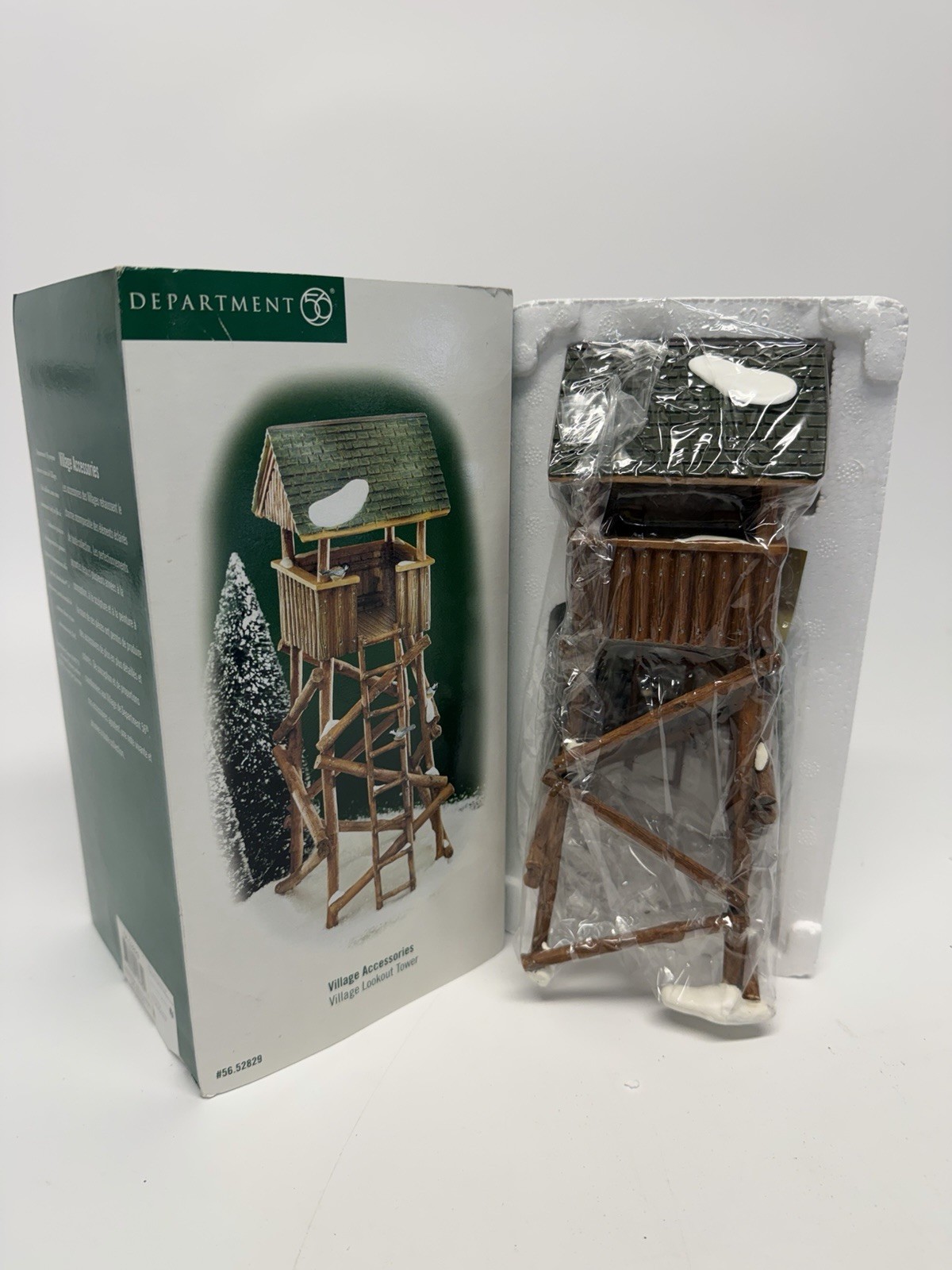 VINTAGE NOS Dept 56 #52829 Village Lookout Tower, Christmas Village Accessories