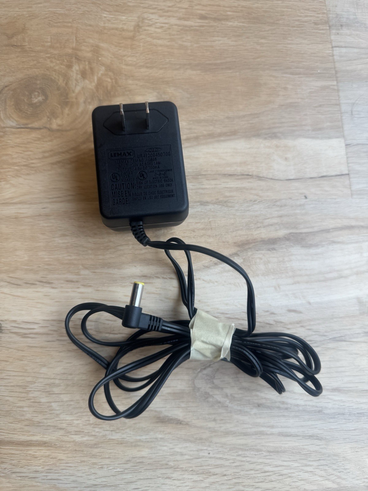 Lemax 4.5 Volt, AC Power Adaptor Plug OEM Item No. C696 (UR4120045070G) Works