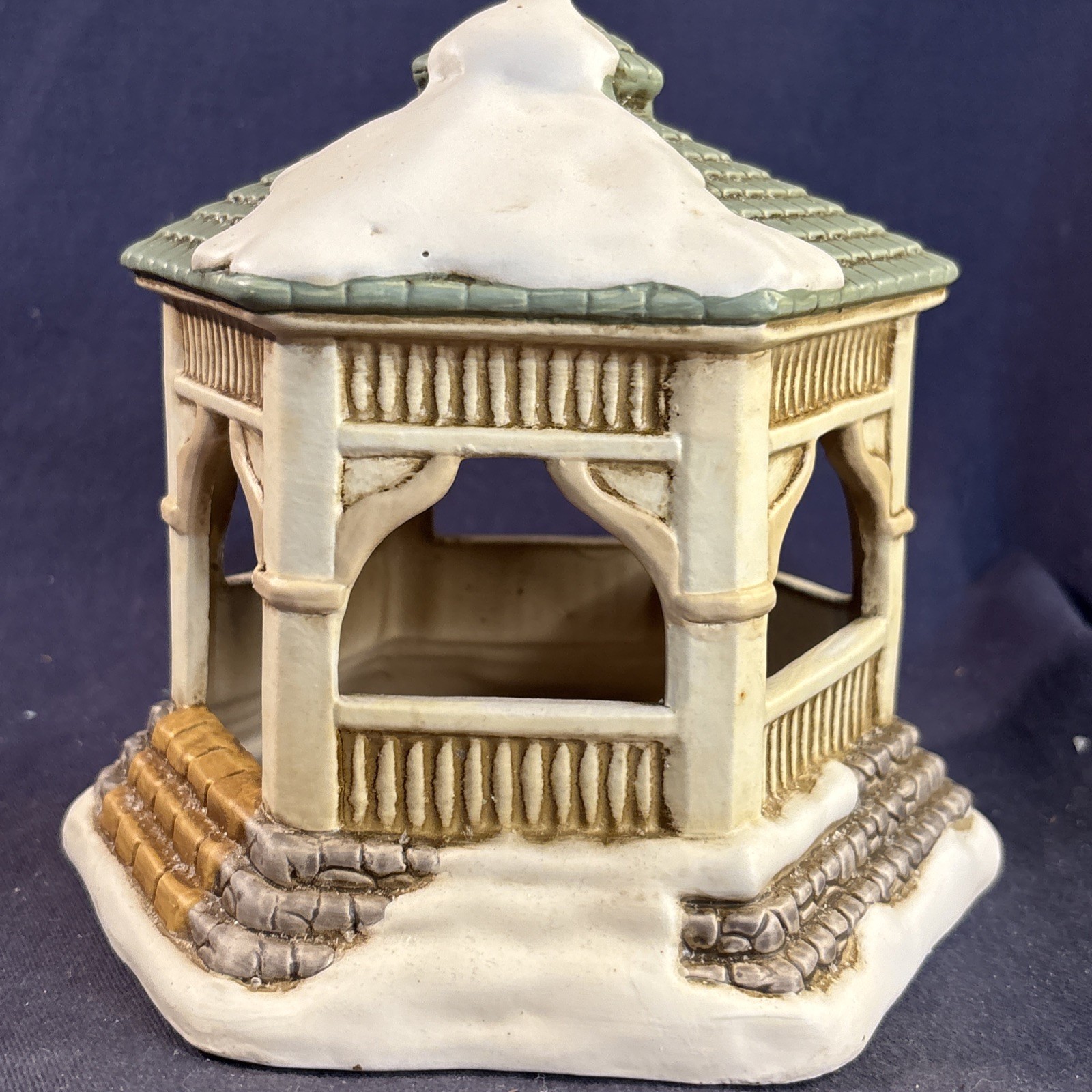 Lefton Colonial Village Victorian Gazebo #07925 Original Box