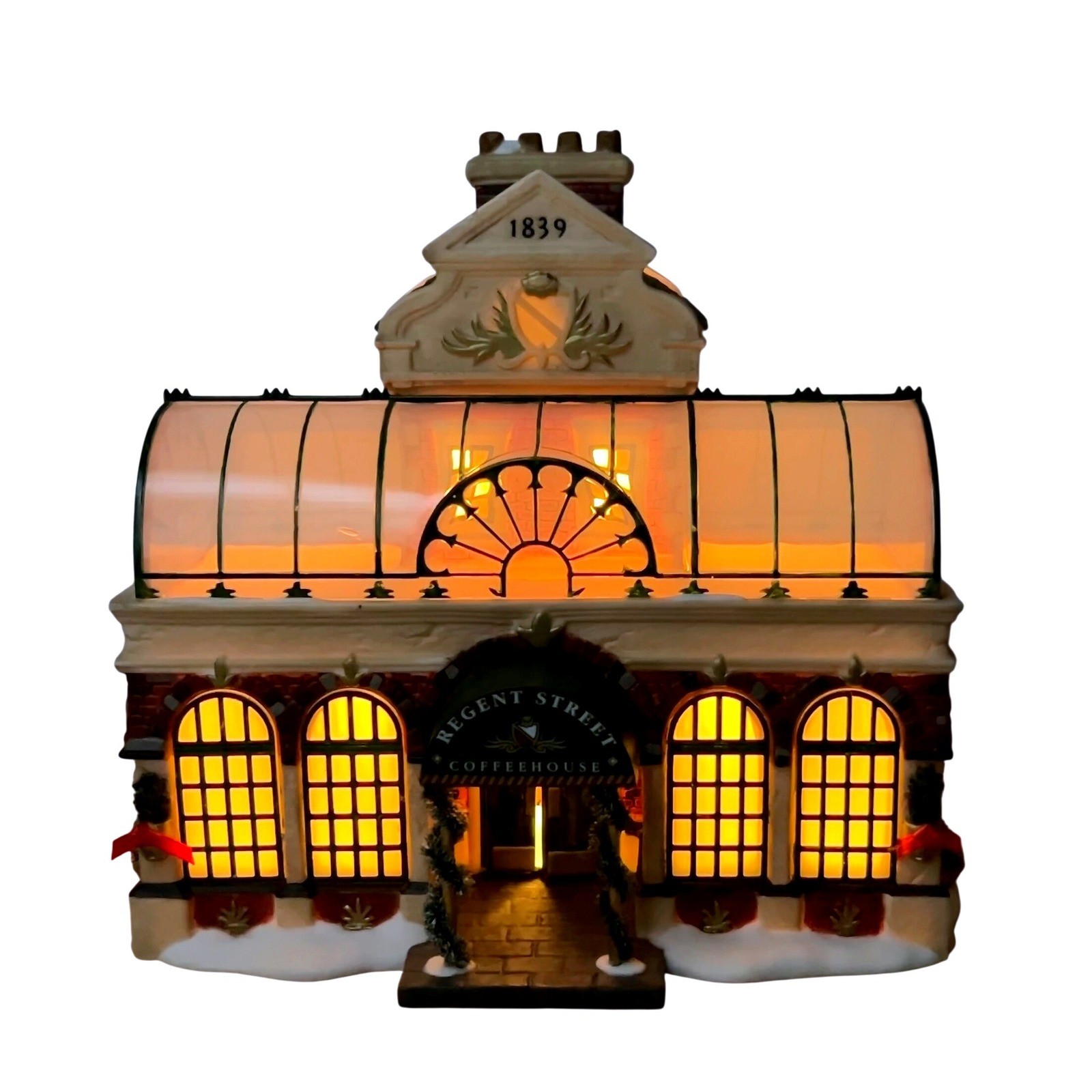 Department 56 Regent Street Coffeehouse Dickens Village 2002 Box Light Cord EUC