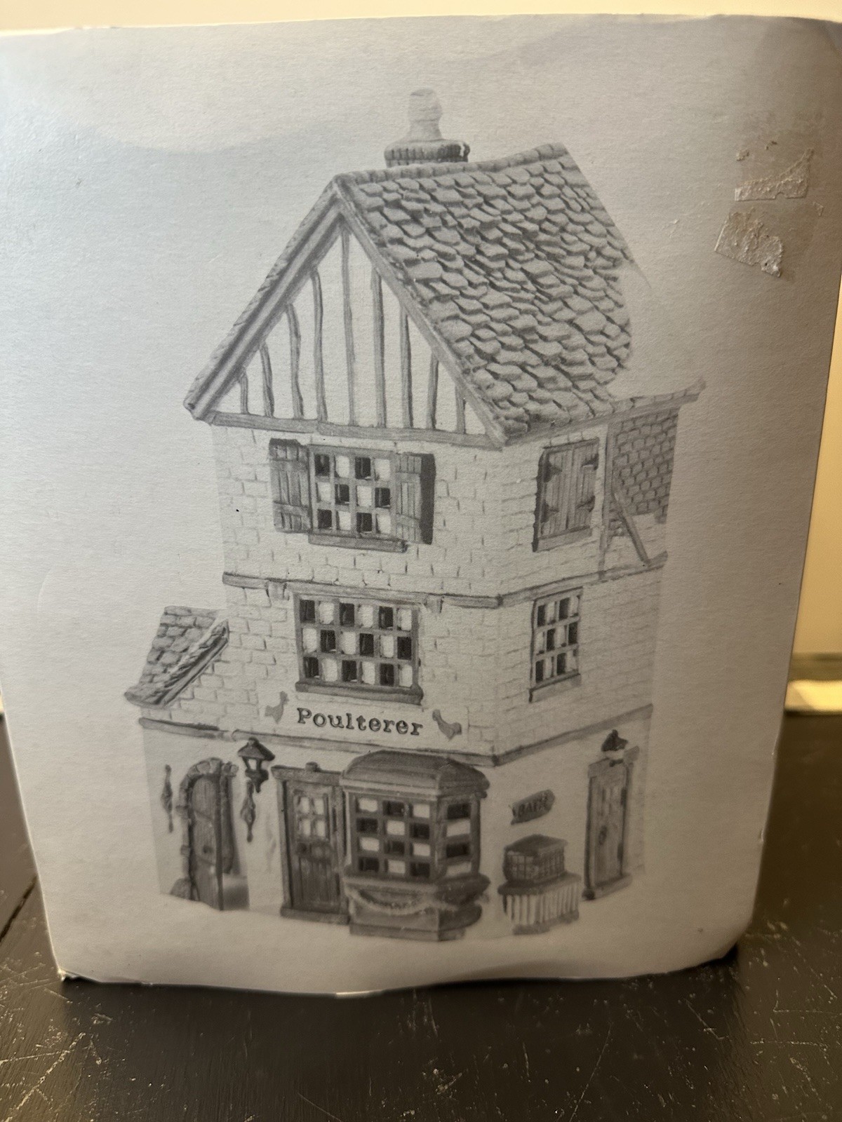 1988 Dept 56 Dickens’ Village POULTERER 5926-9 Box Light Card