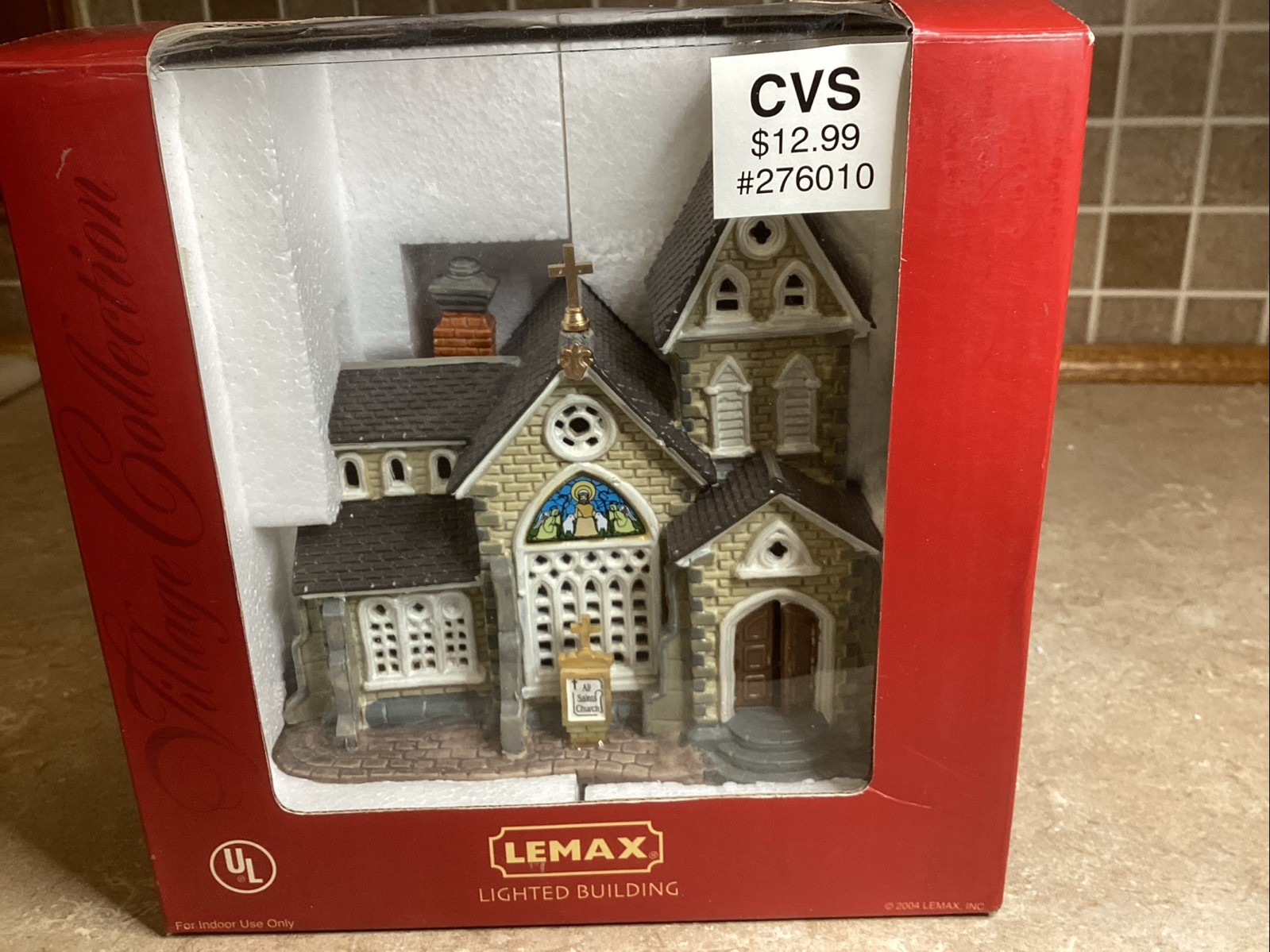 Lemax Gregory’s Manor -Lighted Building In Original Box With Light Cord-7” Tall