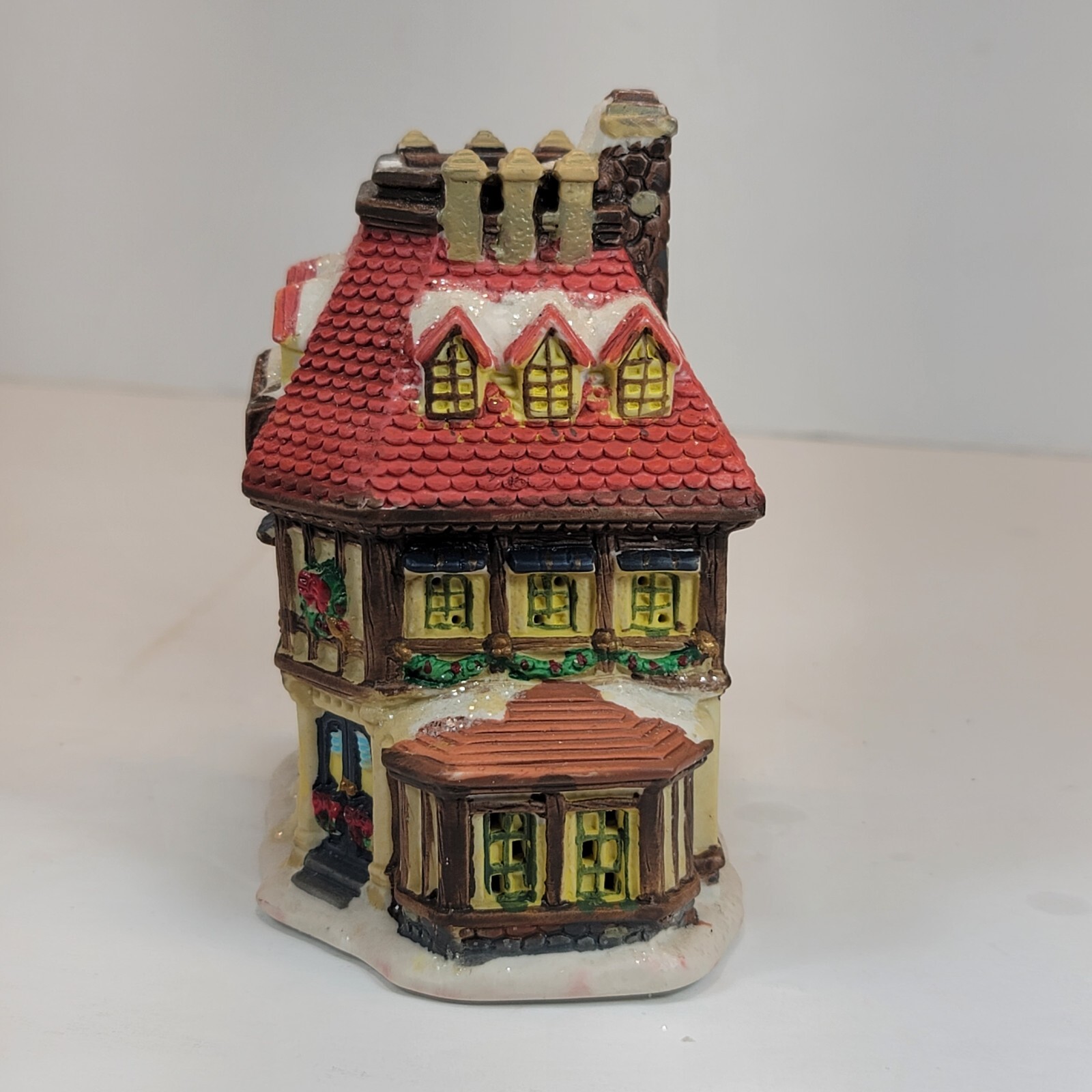 Vintage Cobblestone Corners 2003 Christmas Village Country Hotel FREE Shipping