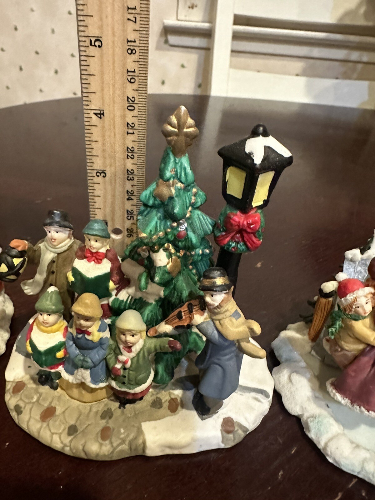 Mervyns ? Unbranded Christmas Village- 2.5 To 4 Inches Tall Lot Of 3