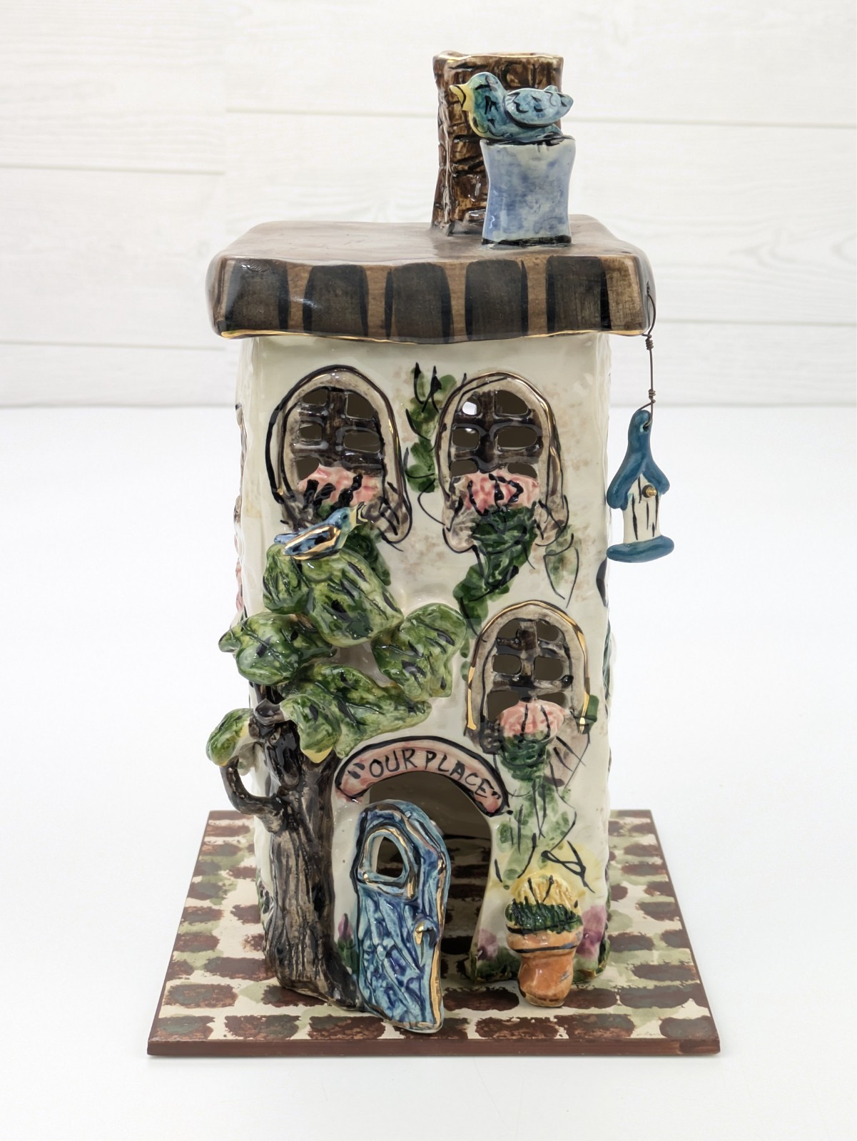 Blue Sky House By Heather Goldminc “Our Place” Cottage Tea Light Candle