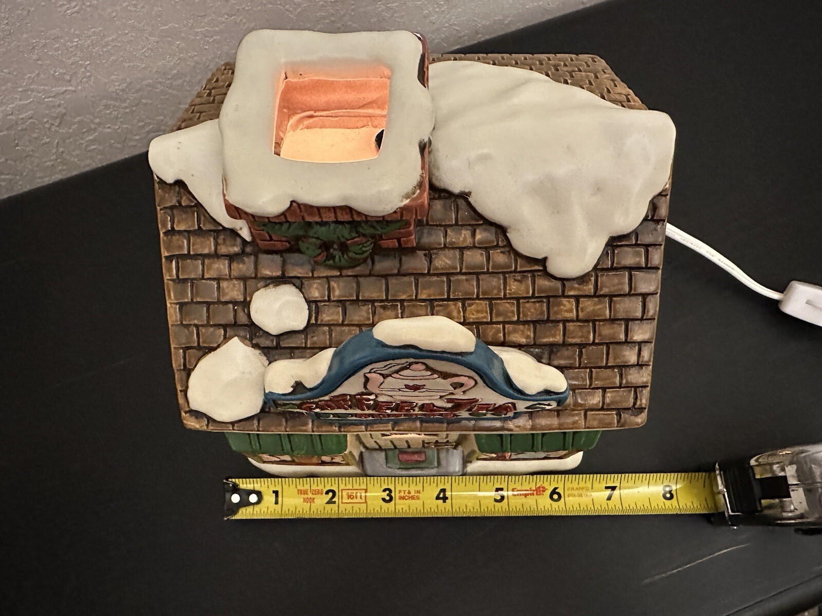 LEFTON 1989 “COFFEE And Tea SHOPPE” Hand Painted Light up Christmas Store