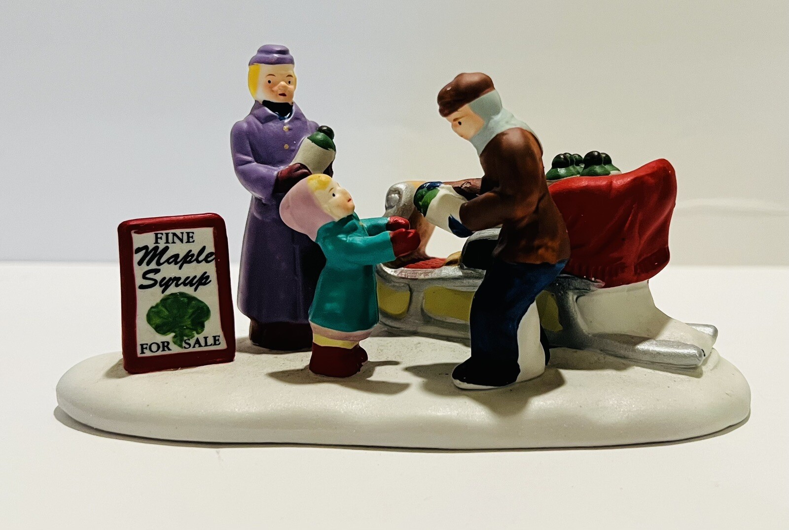 Vintage 1997 Lemax Hearthside Village Porcelain Maple Season Figurine