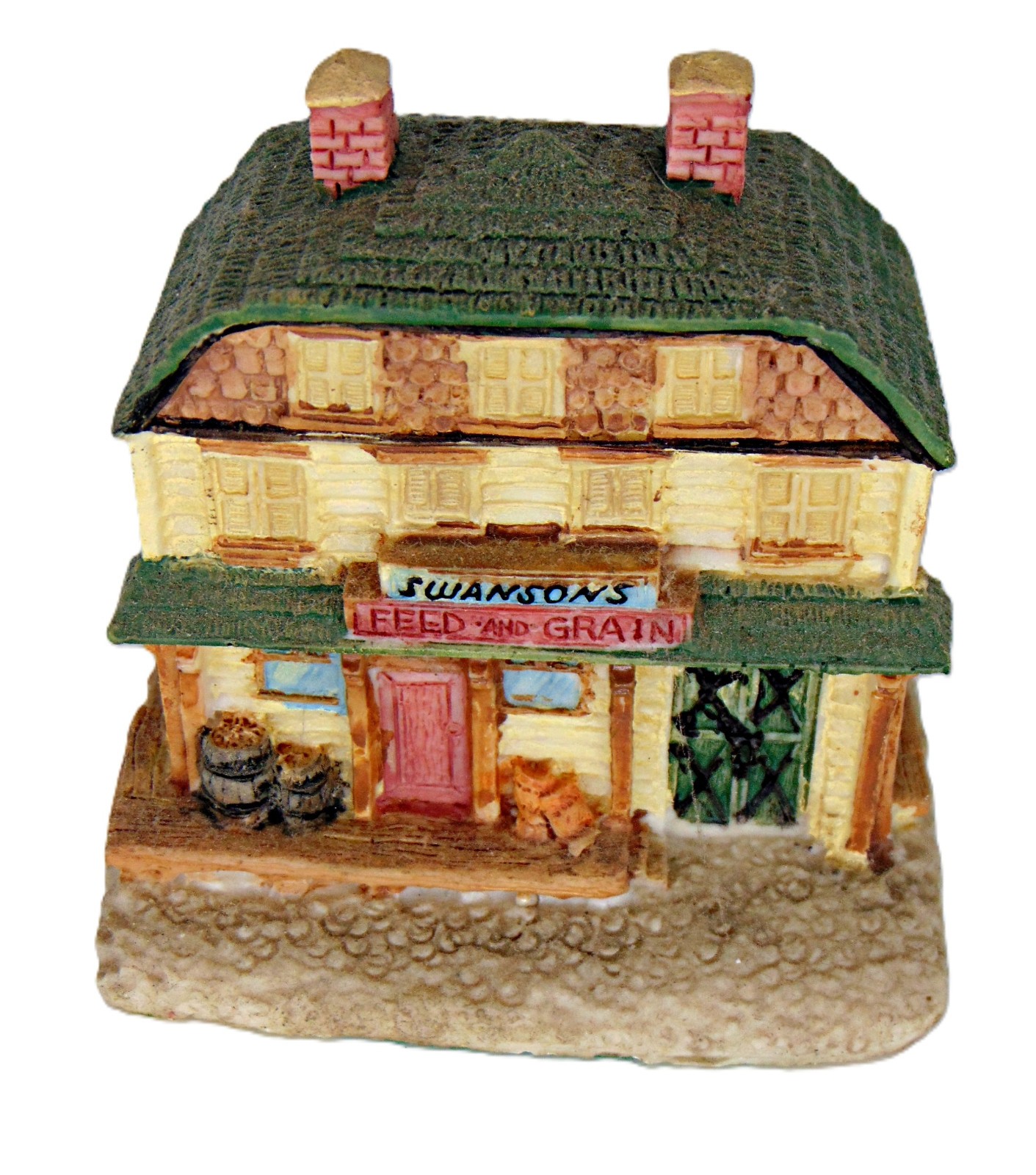 AMERICANA COLLECTION SWANSON’S FEED & GRAIN OF LIBERTY FALLS CERAMIC HOUSE AH41