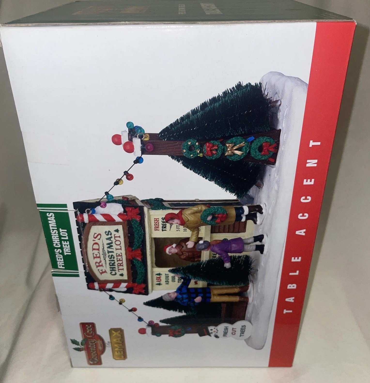 Lemax Fred’s Christmas Tree Lot Coventry Cove Table Accent Unused In Box