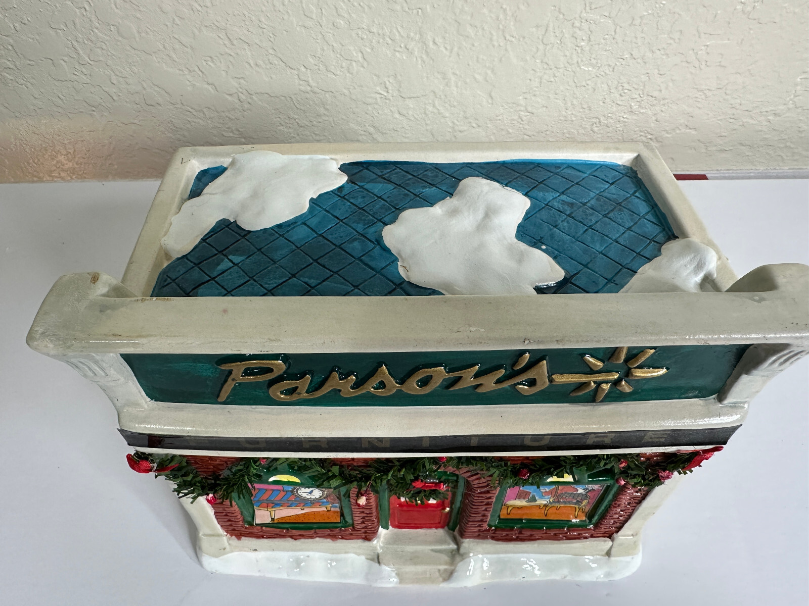 Vintage SEASONAL SPECIALTIES FURNITURE LIGHTED CHRISTMAS VILLAGE