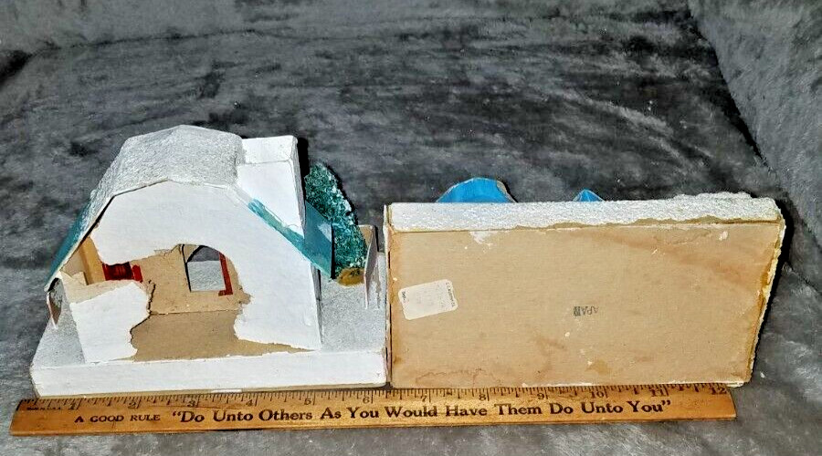 Vintage Set of 10 Putz Houses