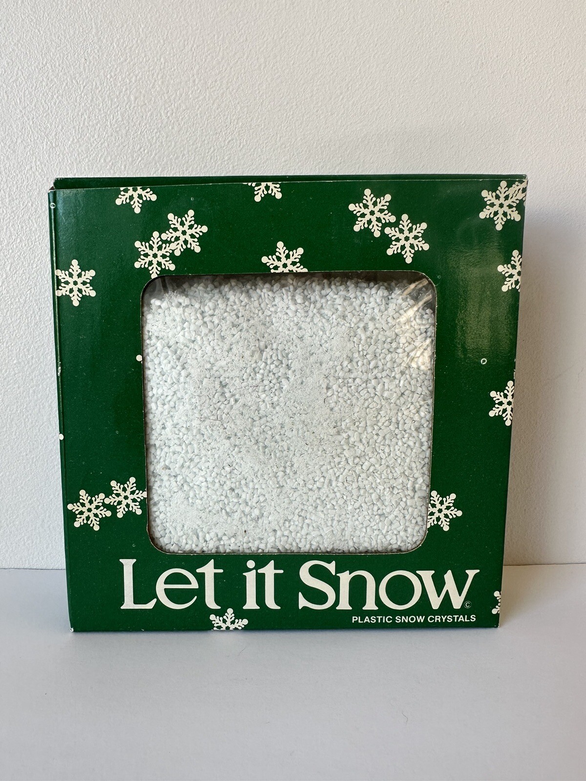 Department 56 Let it Snow Plastic Snow Crystals NEW SEALED 8 oz