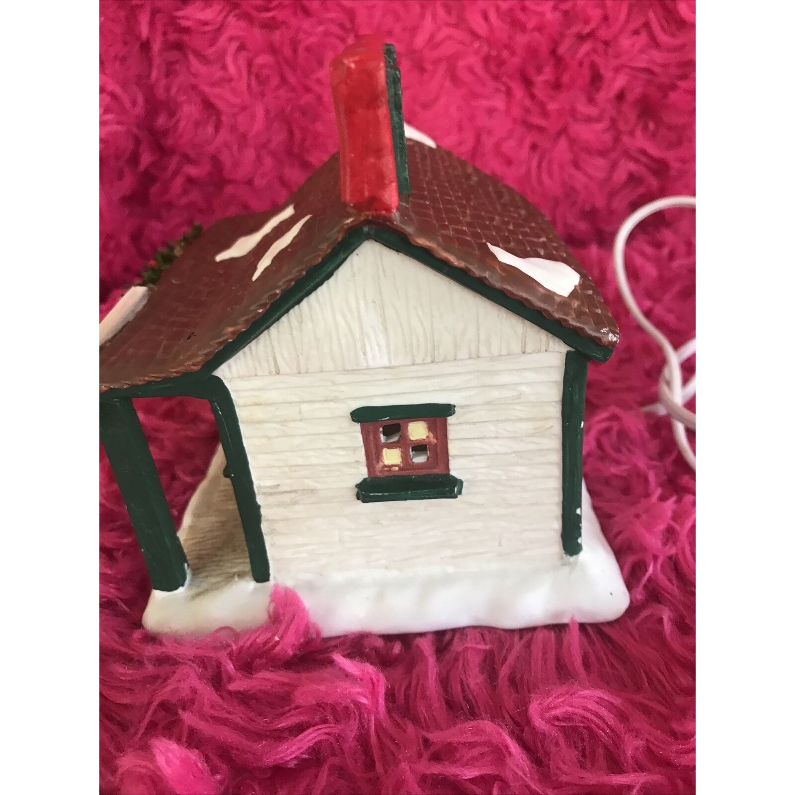 ￼￼Vtg Seasonal Specialties￼ Lighted Farm￼ Market Christmas Village￼ 1993 Tested