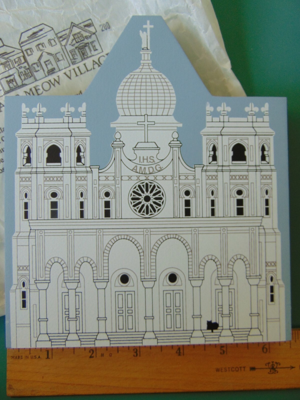 FJ Designs The Cat’s Meow Village – 1996 Galveston Series – Sacred Heart Church