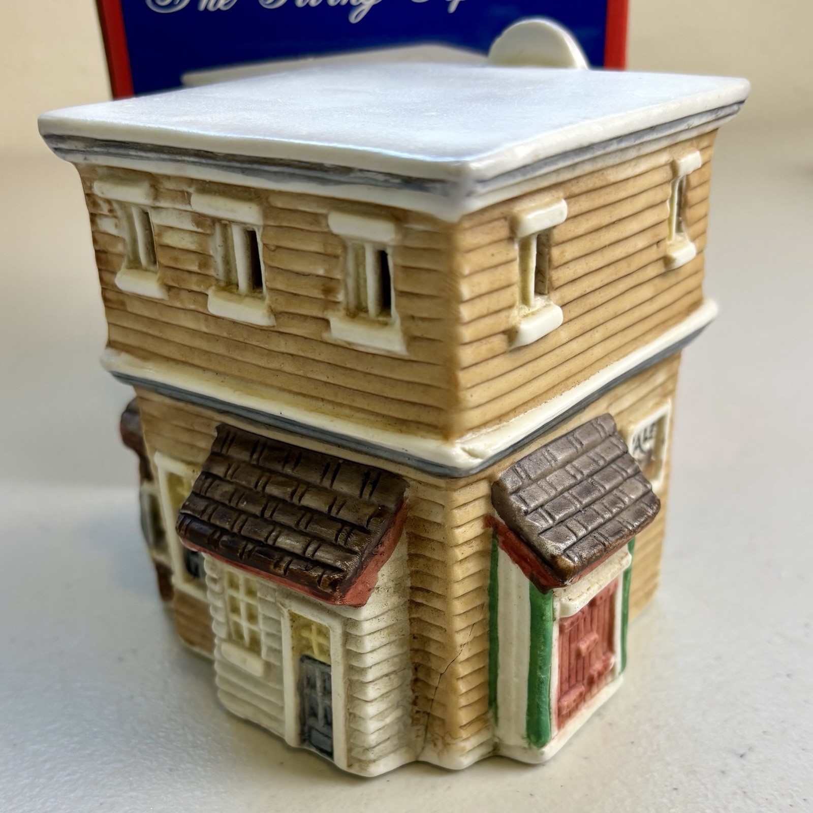 Vintage 1993 Hardware Store Ceramic Hand Painted Christmas Town Figurine