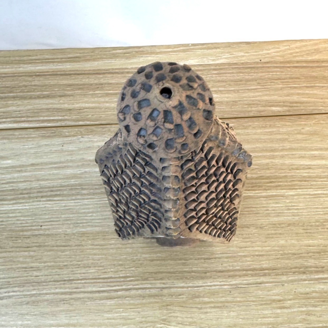 Handcrafted Lithuanian Ceramic Incense Tea Light House With Detachable Roof