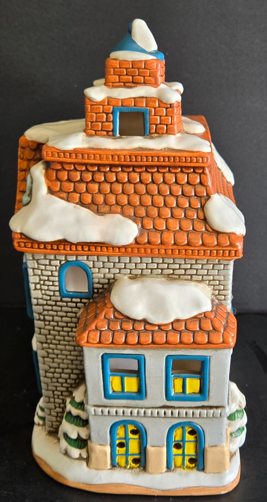 Lefton Colonial Village Xmas Byron Wood 1987 Graystone House #06339
