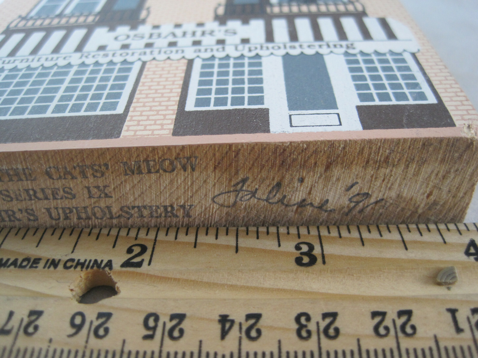 Cat’s Meow Village 1991 – Osbahr’s Furniture Restoration – Series IX – Faline
