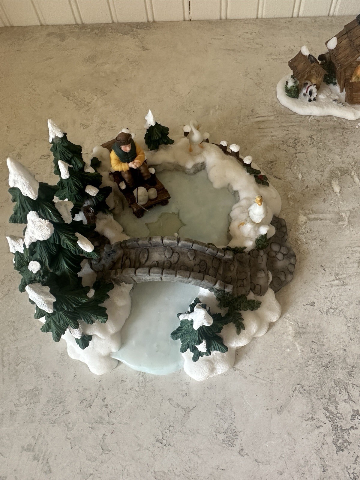 O’Well Christmas Village Accessories People Pond Farm Animals Figurines Med & Lg