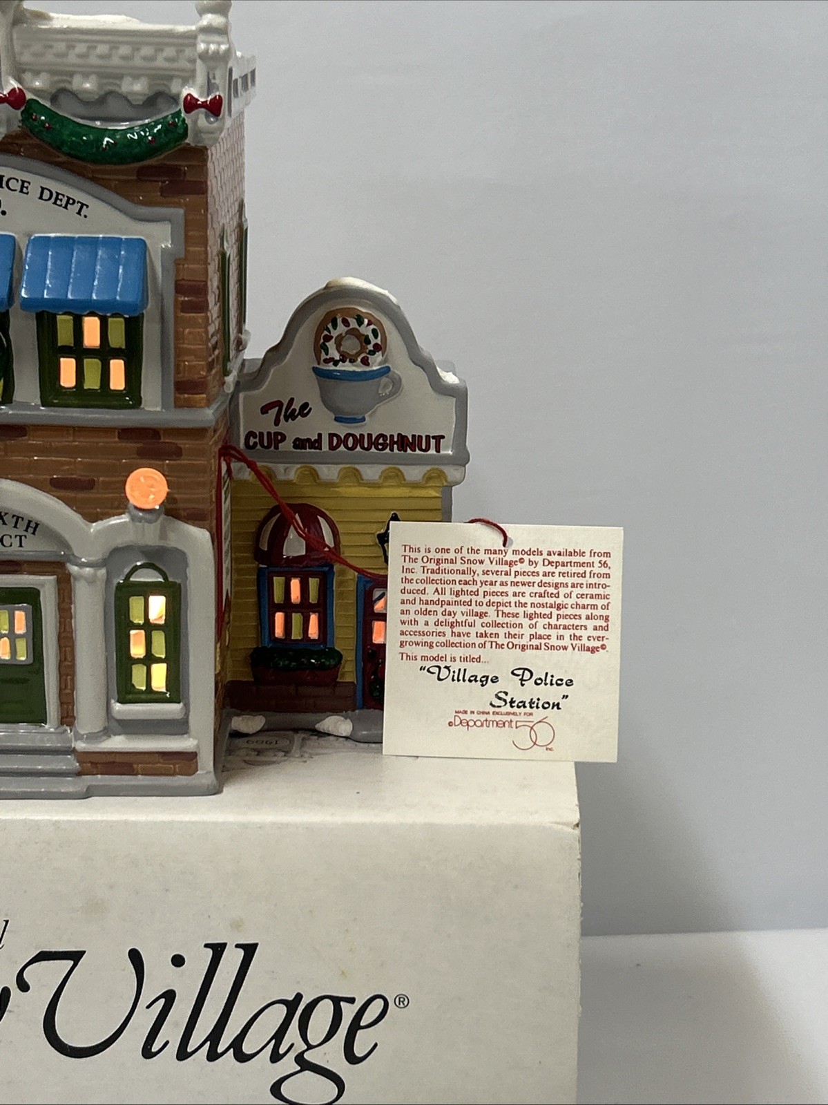 1995 Snow Village Police Station, 56th Precinct, Department 56 Retired Vintage