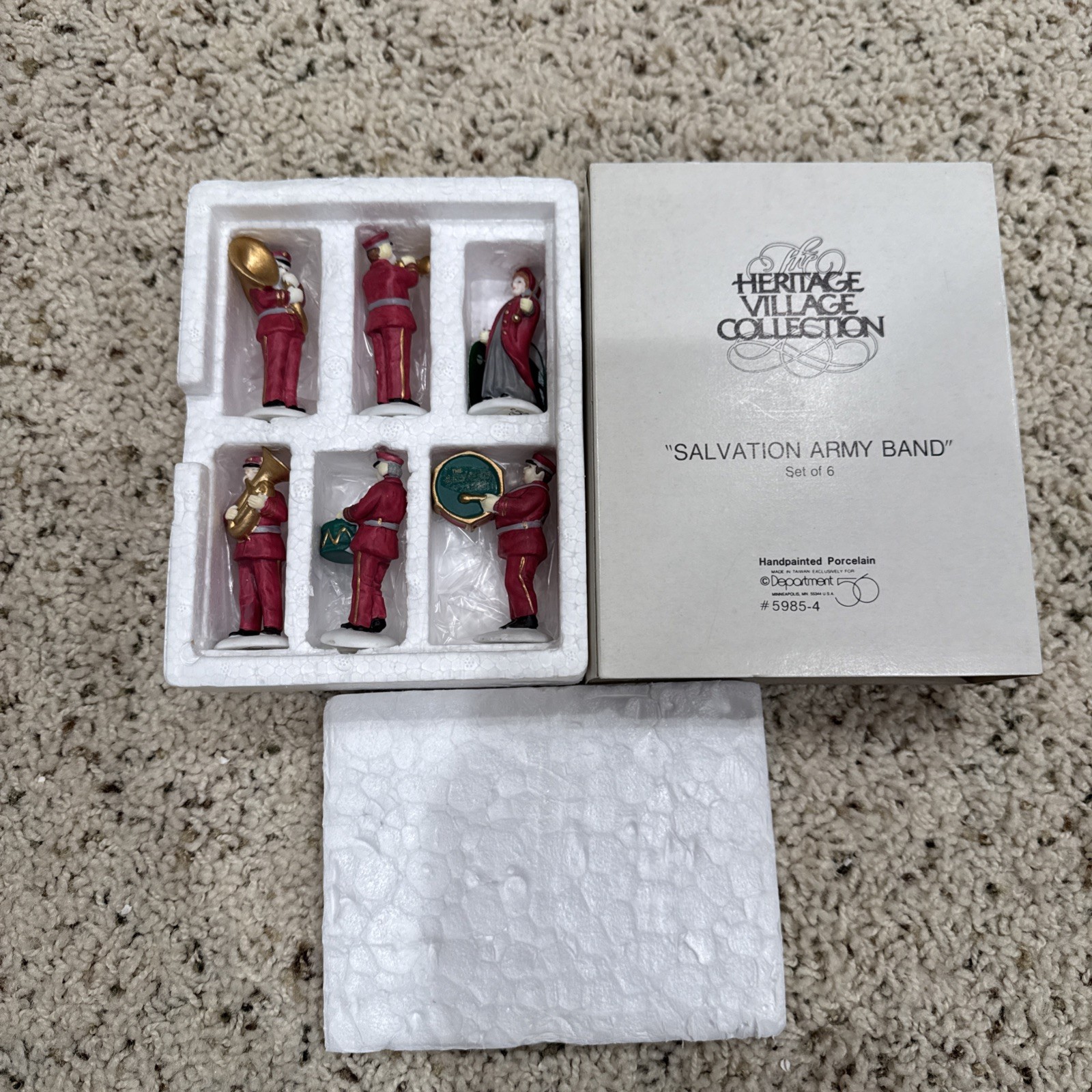 Dept 56 Salvation Army Band Heritage Village Set of 6 5985-4 with box
