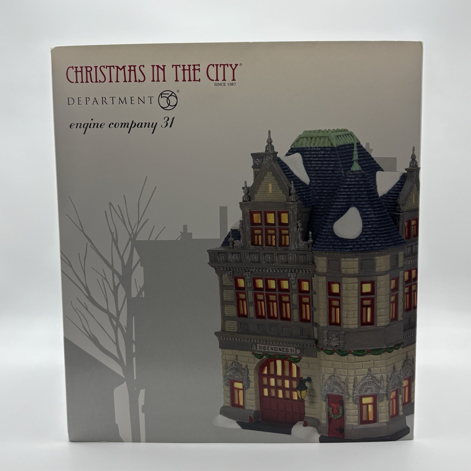 Department 56 Christmas in The City Engine Company & No 31 Firehouse & Truck New