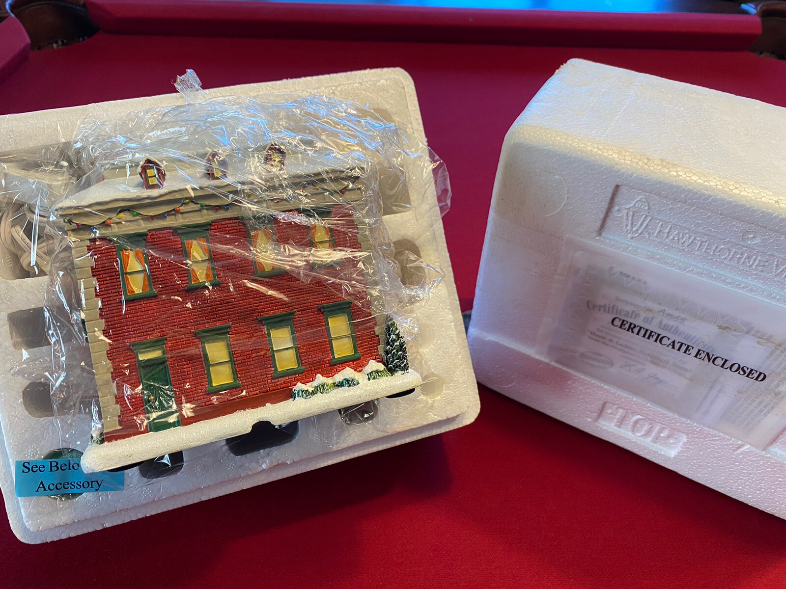 Hawthorne Village Christmas-Hook and Ladder Hardware Store-NEW-Heroes Express