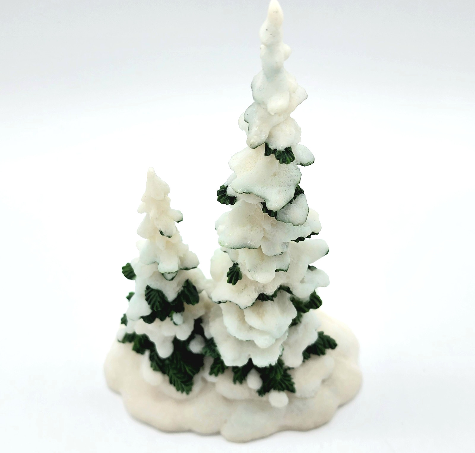 Christmas Village SNOWY TREES O’Well Novelty Company resin 6.75″