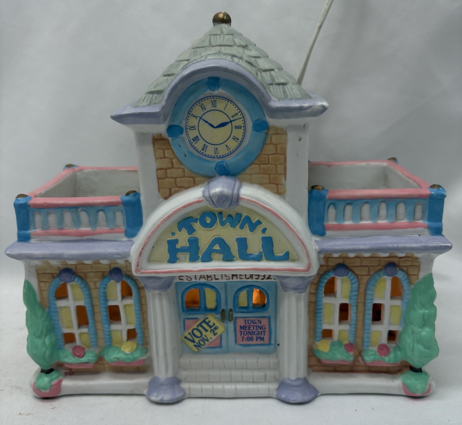 Cottontail Lane Midwest Cannon Falls Lighted Town Hall Easter Village⭐️