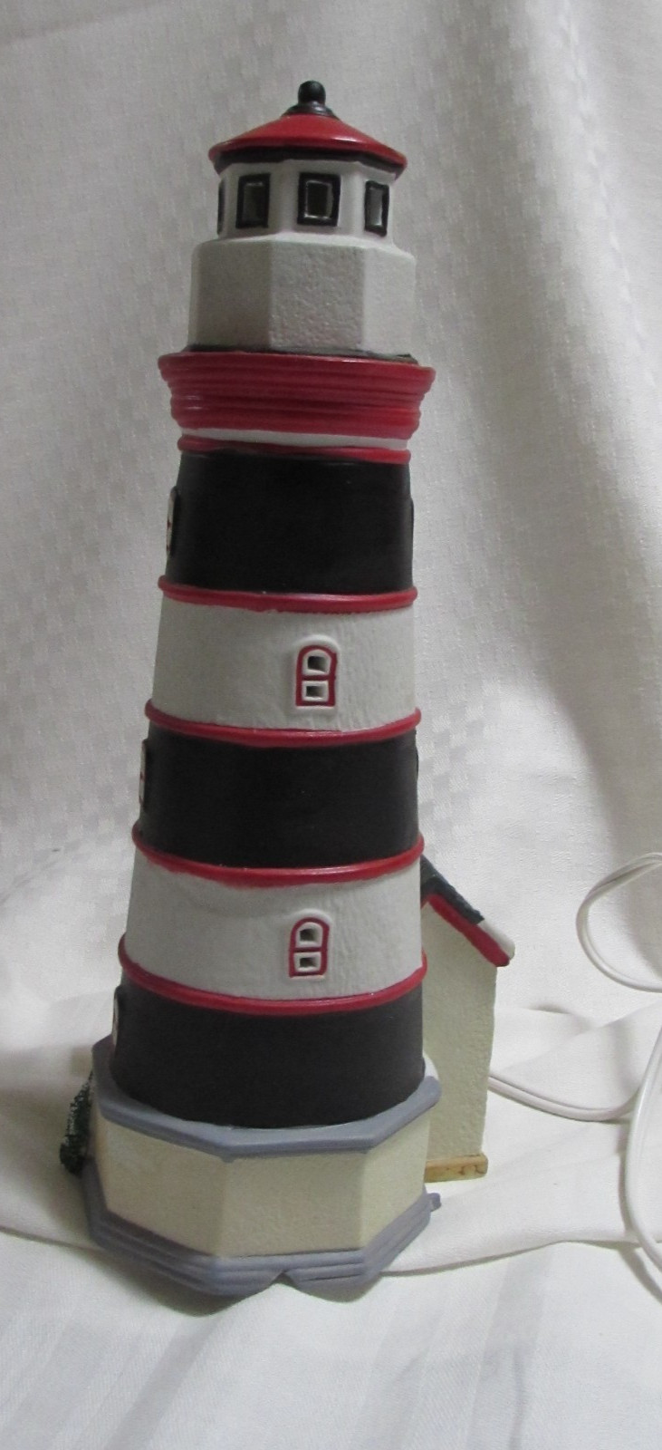 Vintage 1998 Lemax Plymouth Corners Lighted House Flashing Lighthouse No Box