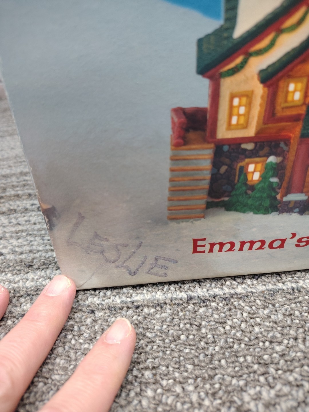 2002 Emma’s Flower Shop Carole Town Collection Christmas Village NO LIGHT