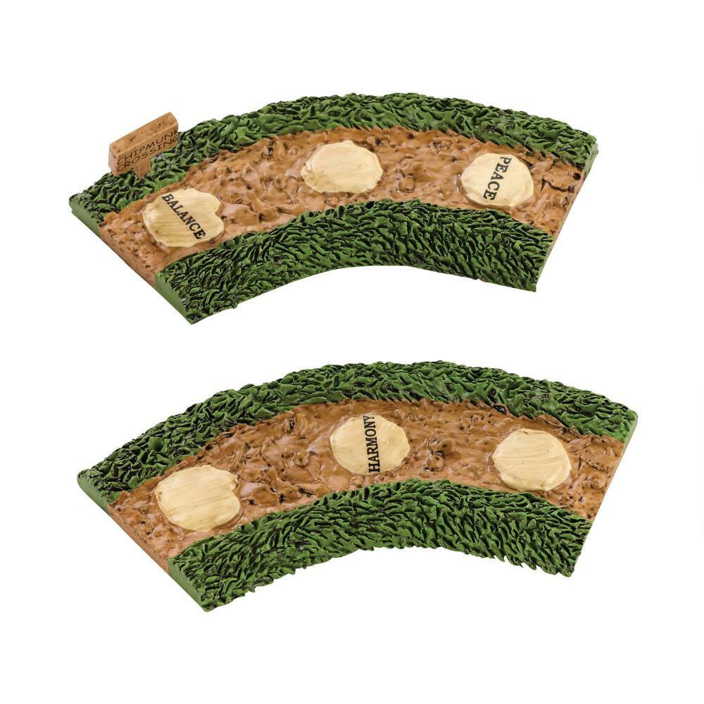 Department 56 Village Accessories Fairy Garden Path Stepping Stones Curved Set