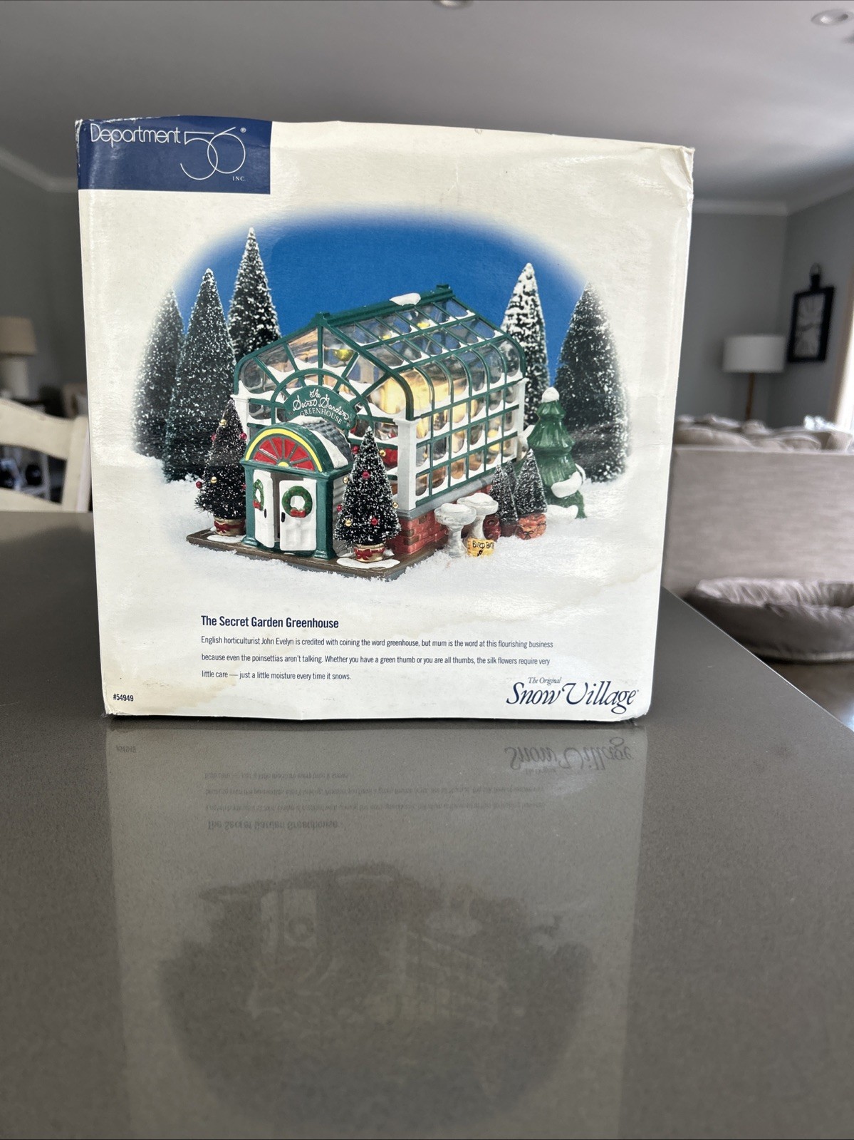 Dept. 56 Snow Village 1998 The Secret Garden Greenhouse #54949 Great Condition