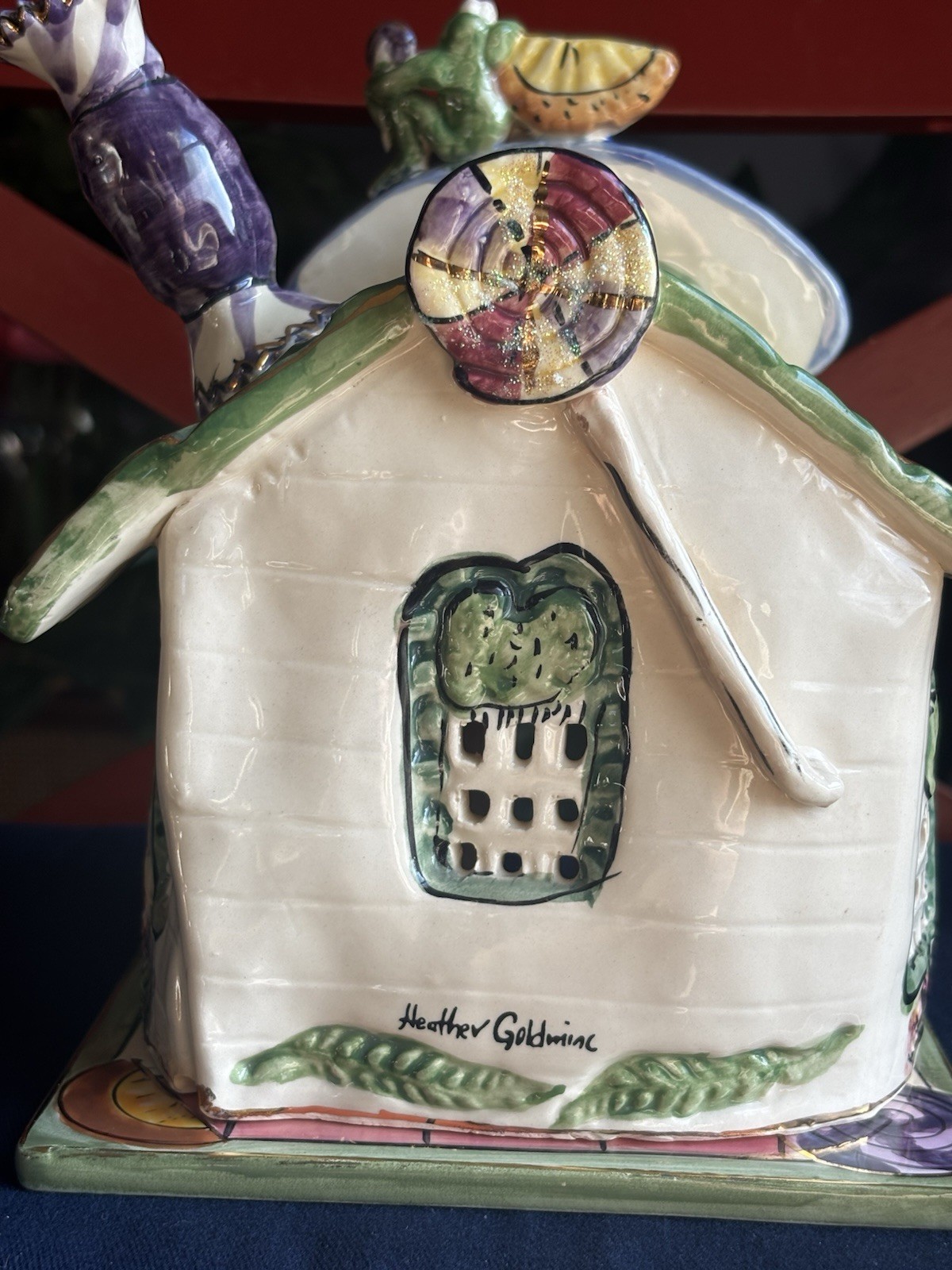 Blue Sky Clay Works Heather Goldminc 2002 Candy Shop W/base Excellent Whimsical