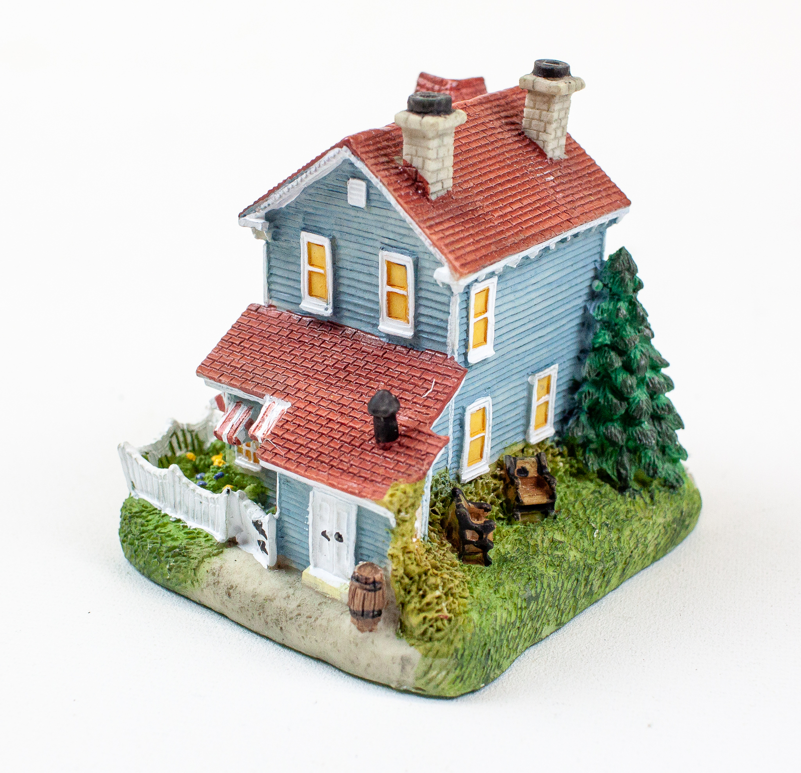 Liberty Falls Miniature Home of Seamstress Penney & Mountainview Church All in 1