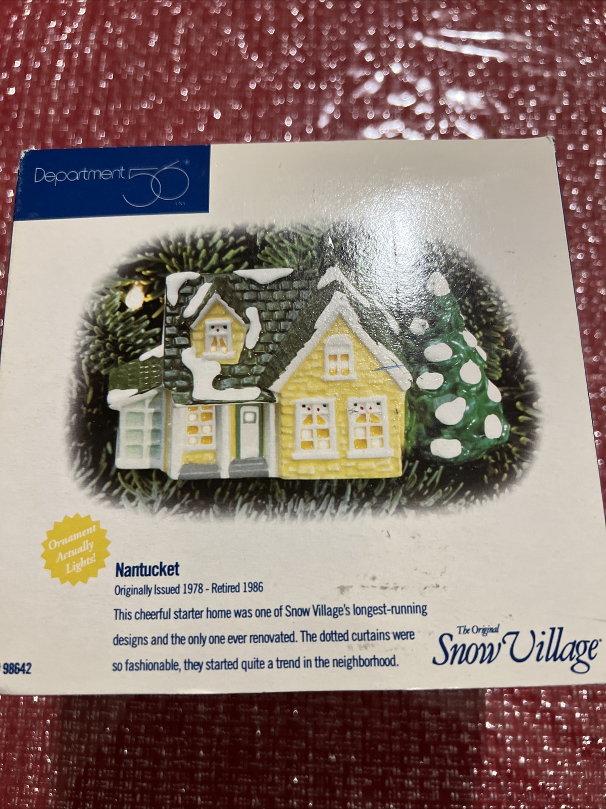 Dept #56, The Original Snow Village “NANTUCKET” Orig. Issued 1978, Retired 1986