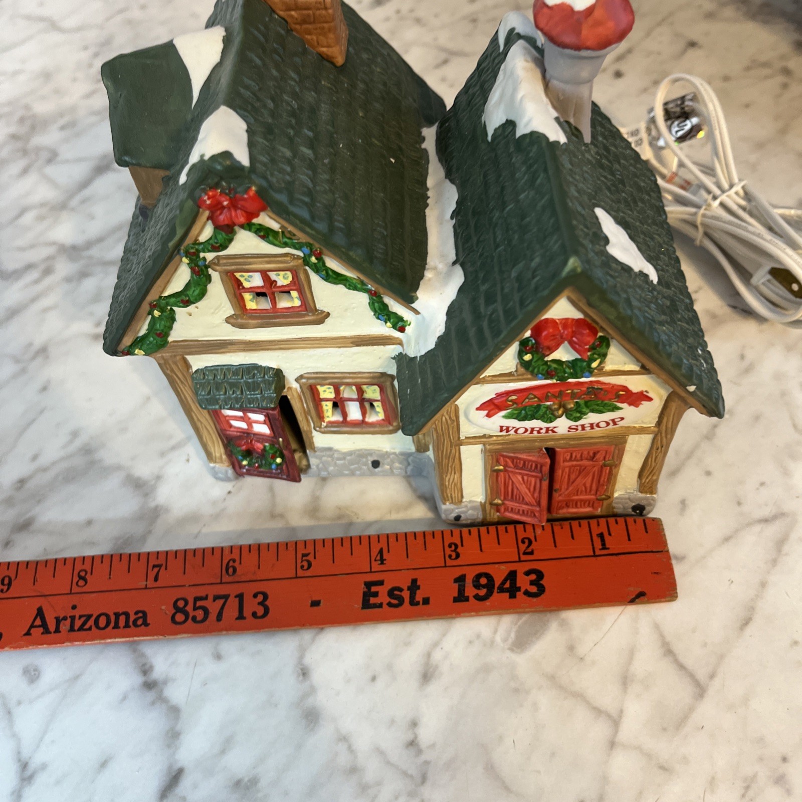 Dickens Keepsake Porcelain Lighted House Christmas Village Vintage Ace Hardware