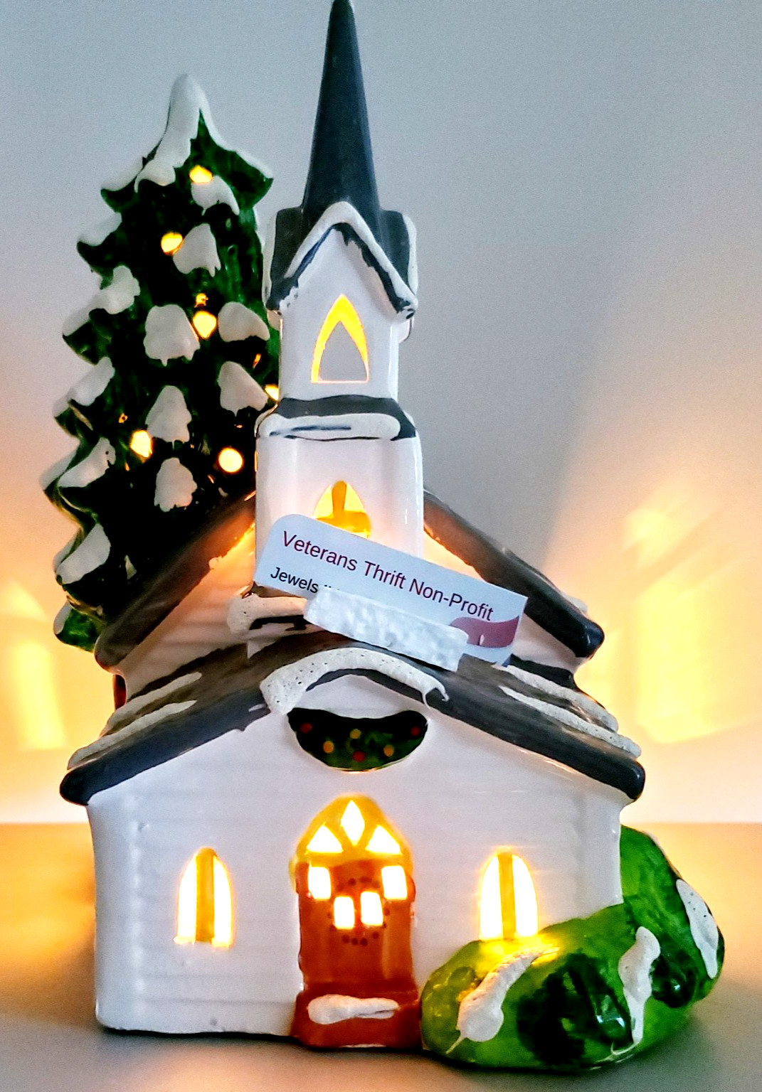 VTG 1983 Dept 56 Snow House/Snow Village #5058-3 Countryside Church Box & Cord💖