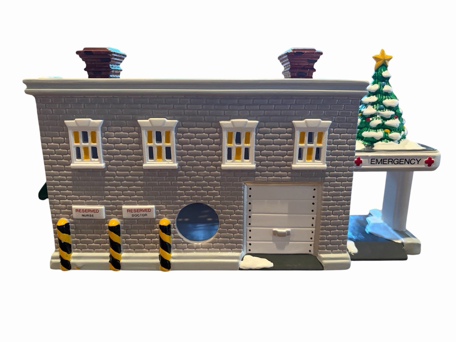 Department 56 Christmas Original Snow Village Snowy Hills Hospital #54488