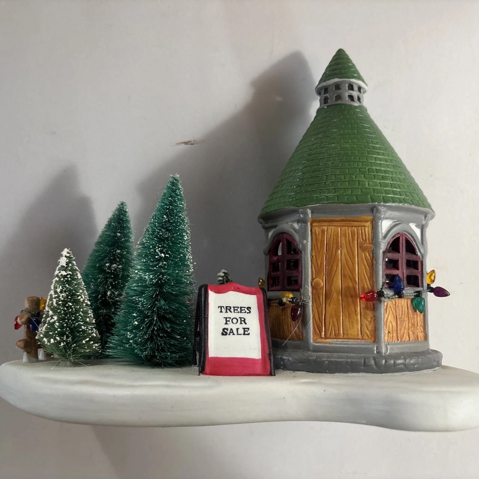 Caldor 1992 Hand-Painted Porcelain Tree Lot