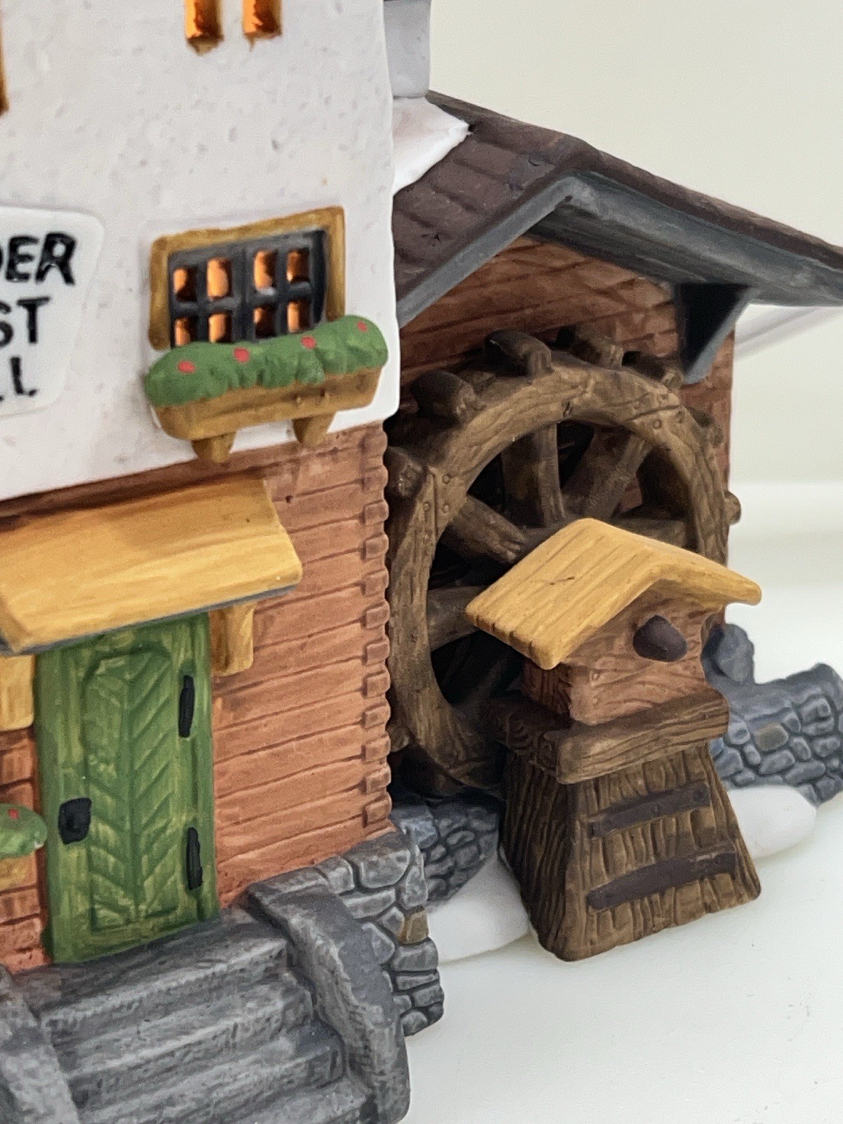 Dept 56 Alpine Village Series – Stoder Grist Mill #59536 Retired 1988 Mint !