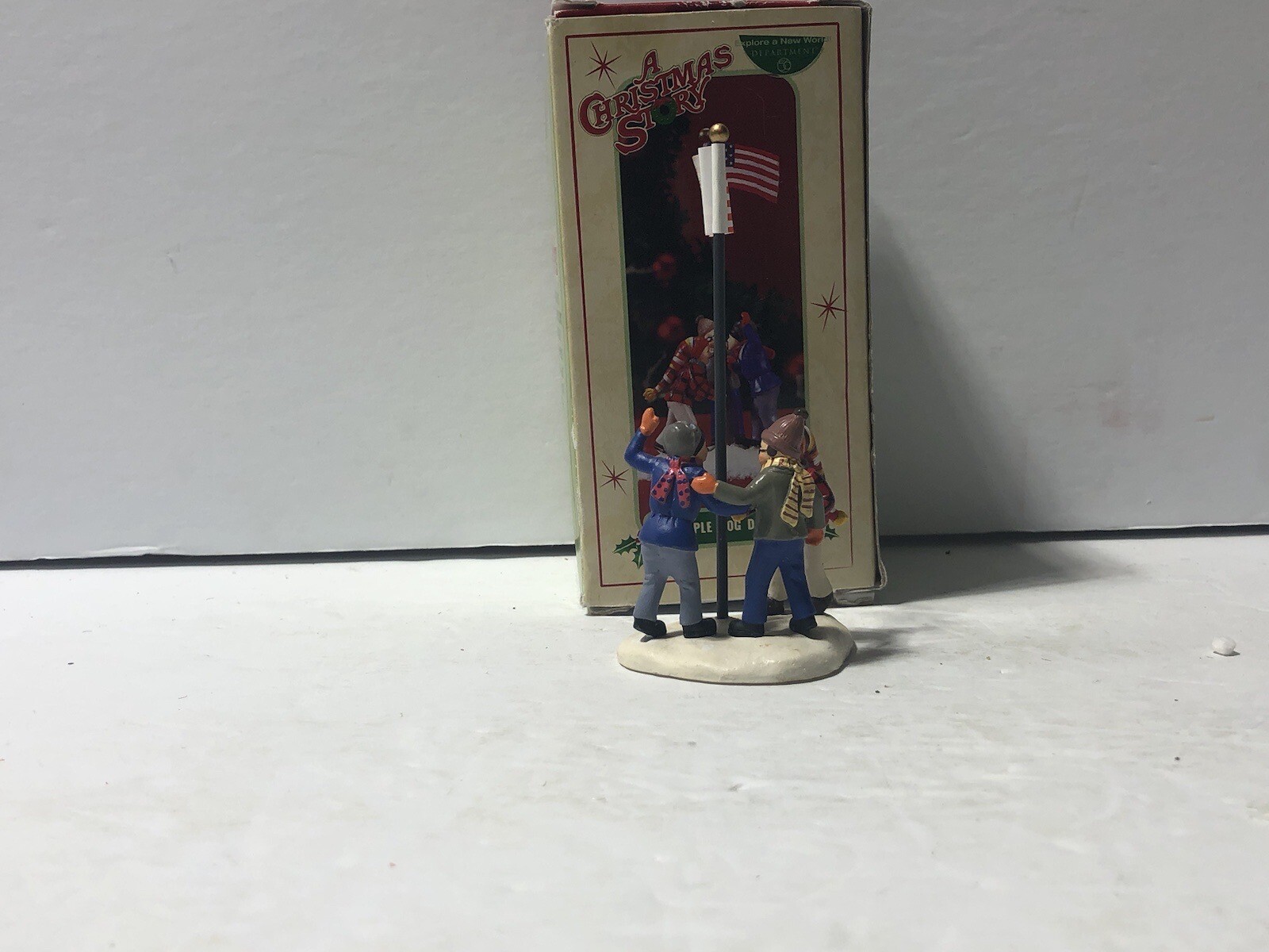 (1) – Department 56 – Holiday – Christmas Story – Triple DOG Dare- RETIRED