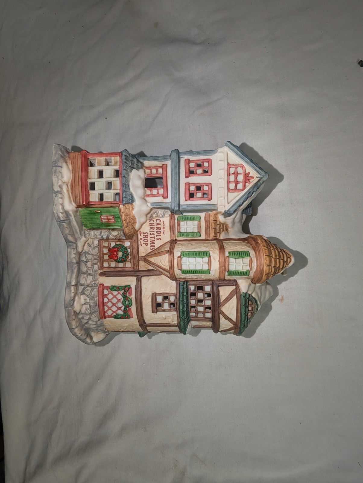 Traditions 39 Piece Porcelain Victorian Village Illuminated Christmas Set