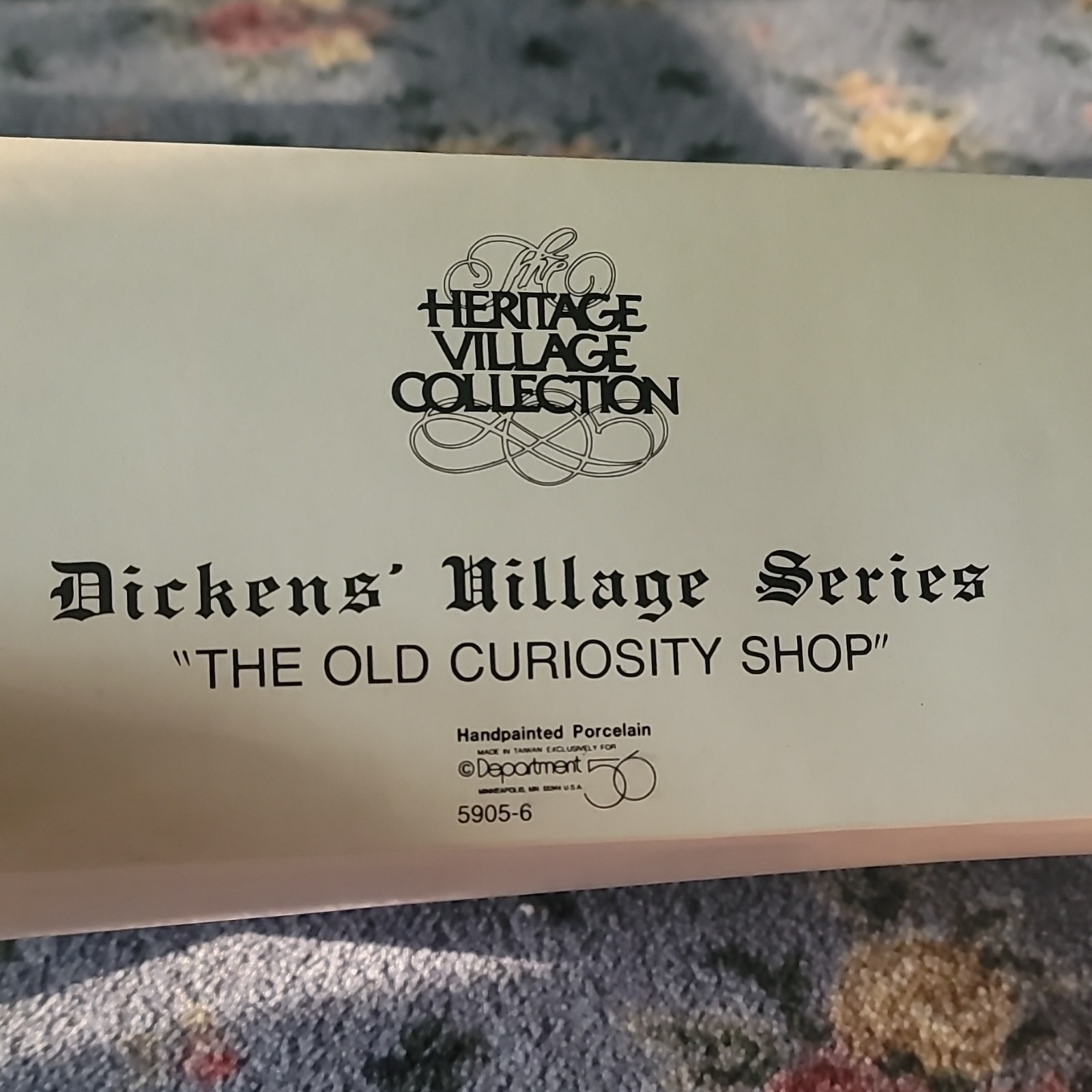 Department 56 Dickens’ Village Old Curiosity Shop Illuminated Boxed