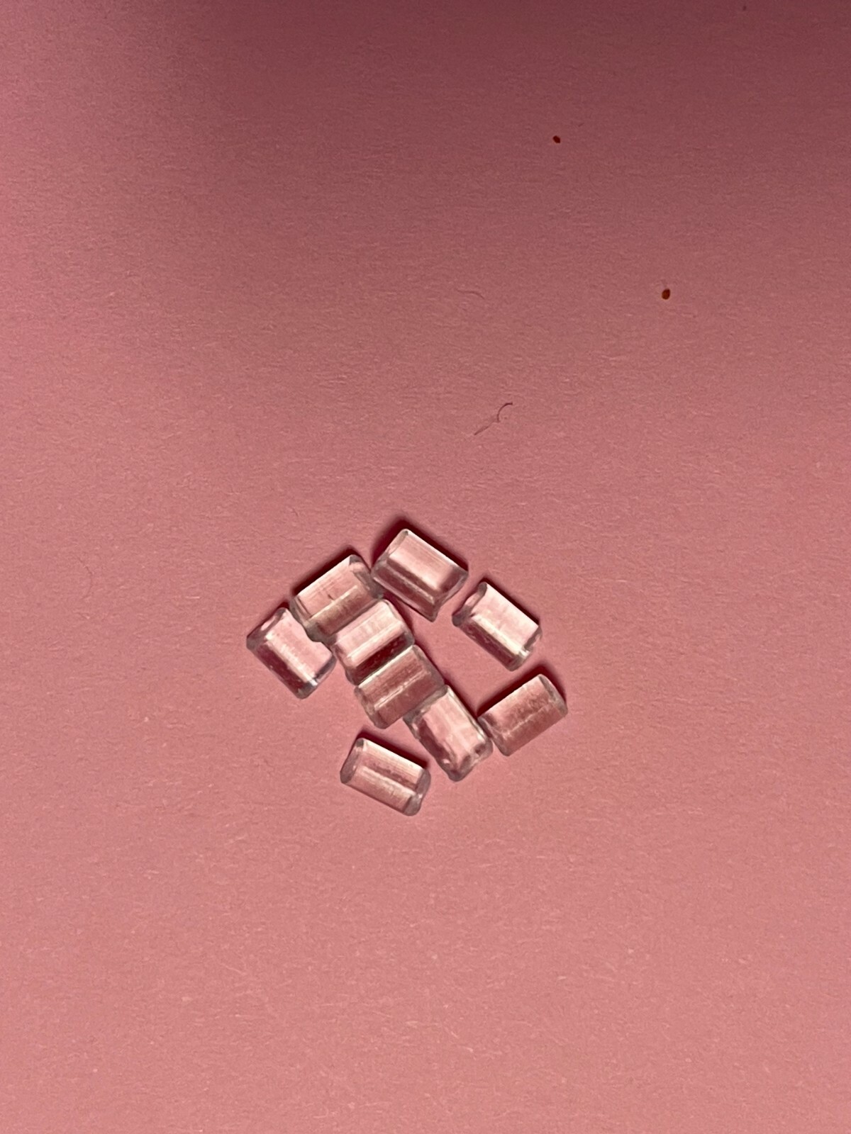 DEPT 56 ACRYLIC ICE PELLETS BLOCKS CRYSTALS 3OZ BAG LOT OF 2