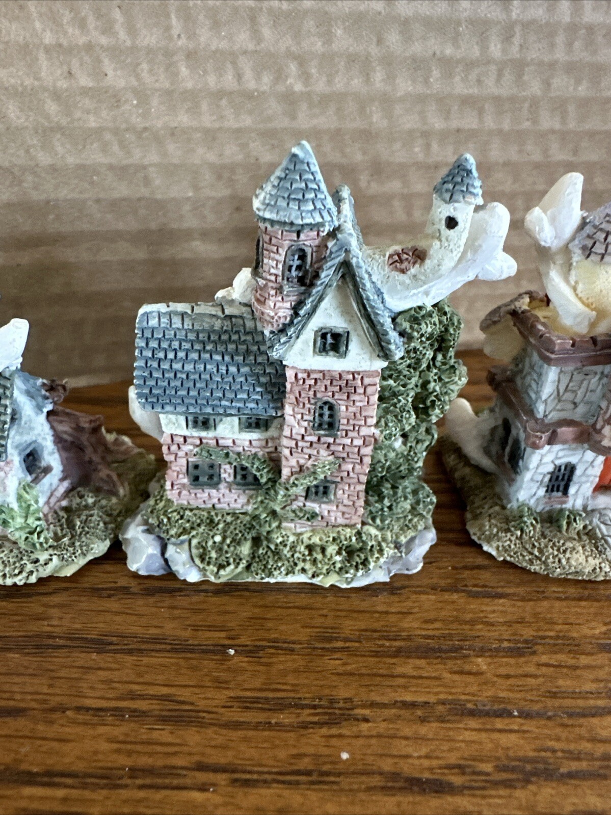 Haunted Houses Set of 3 | Hollow Resin Decor | Halloween Houses 2 Inches